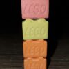 assorted color legos ecstasy pill​